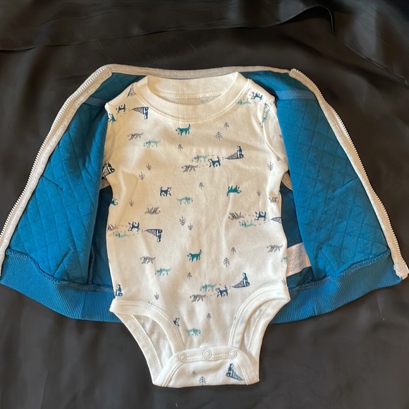 Carters Boy Onesie w/Vest 6 months - Picture 2 of 5